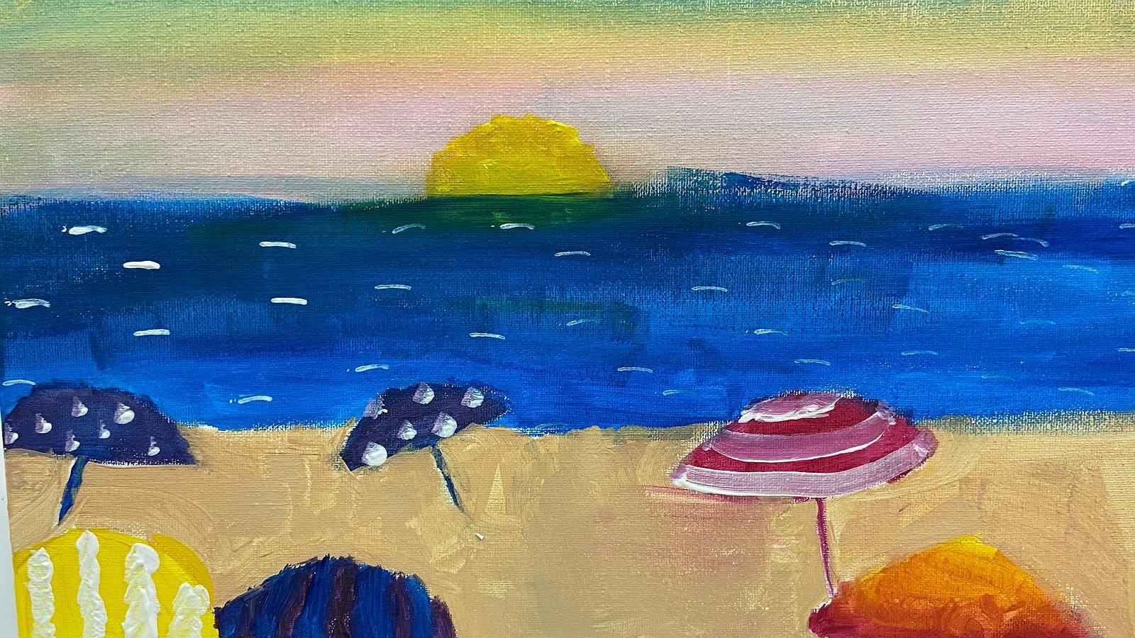 Summer Holidays Beach Painting
